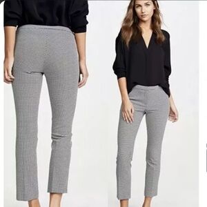 NWT Theory Houndstooth Classic Skinny Pants Sz 12